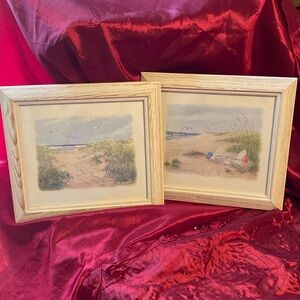 Two Frames Beach Scene